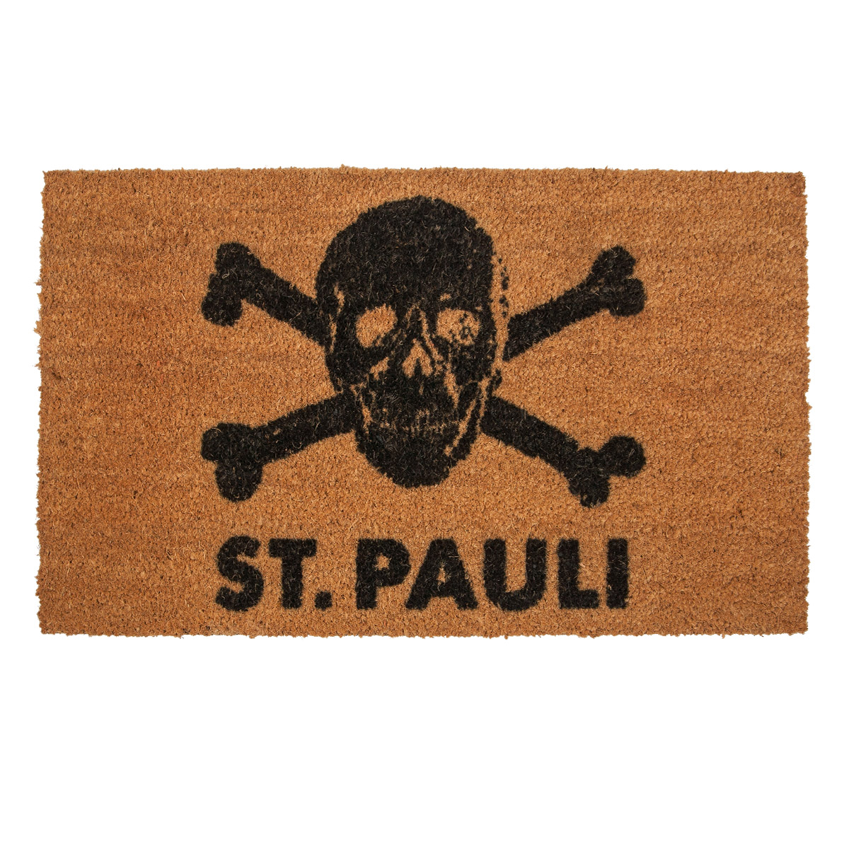 FC St. Pauli - Fußmatte Kokos Totenkopf - braun