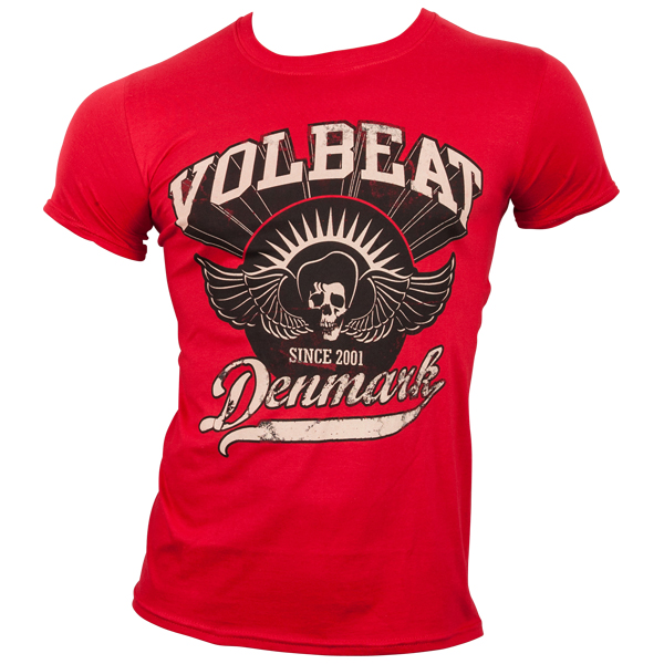 Volbeat - T-Shirt Rise From Denmark - rot