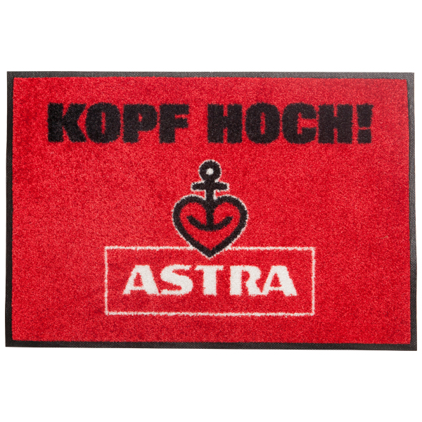 Astra - Fußmatte - Kopf Hoch - rot