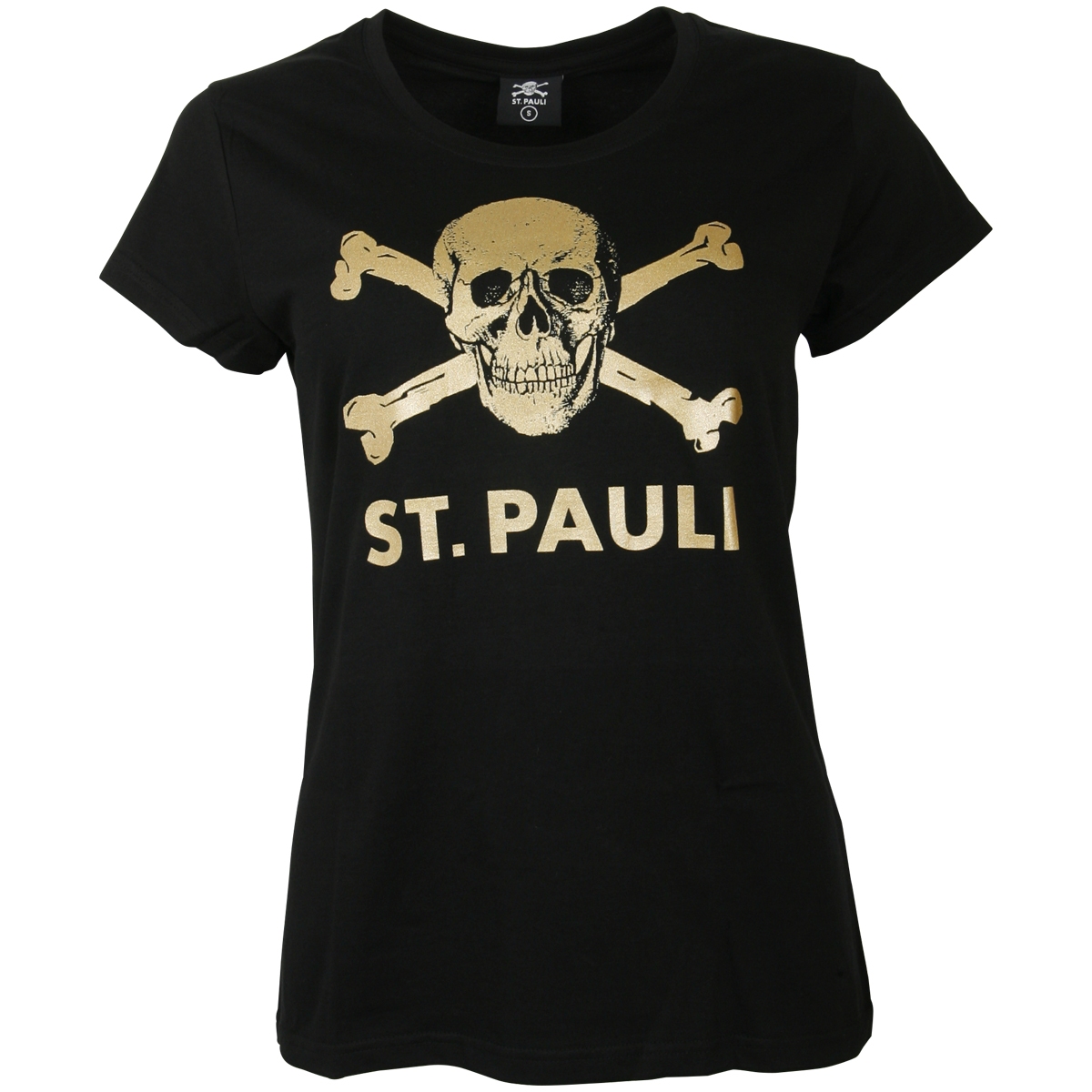 FC St. Pauli - Damen T-Shirt Schwarz-Gold 