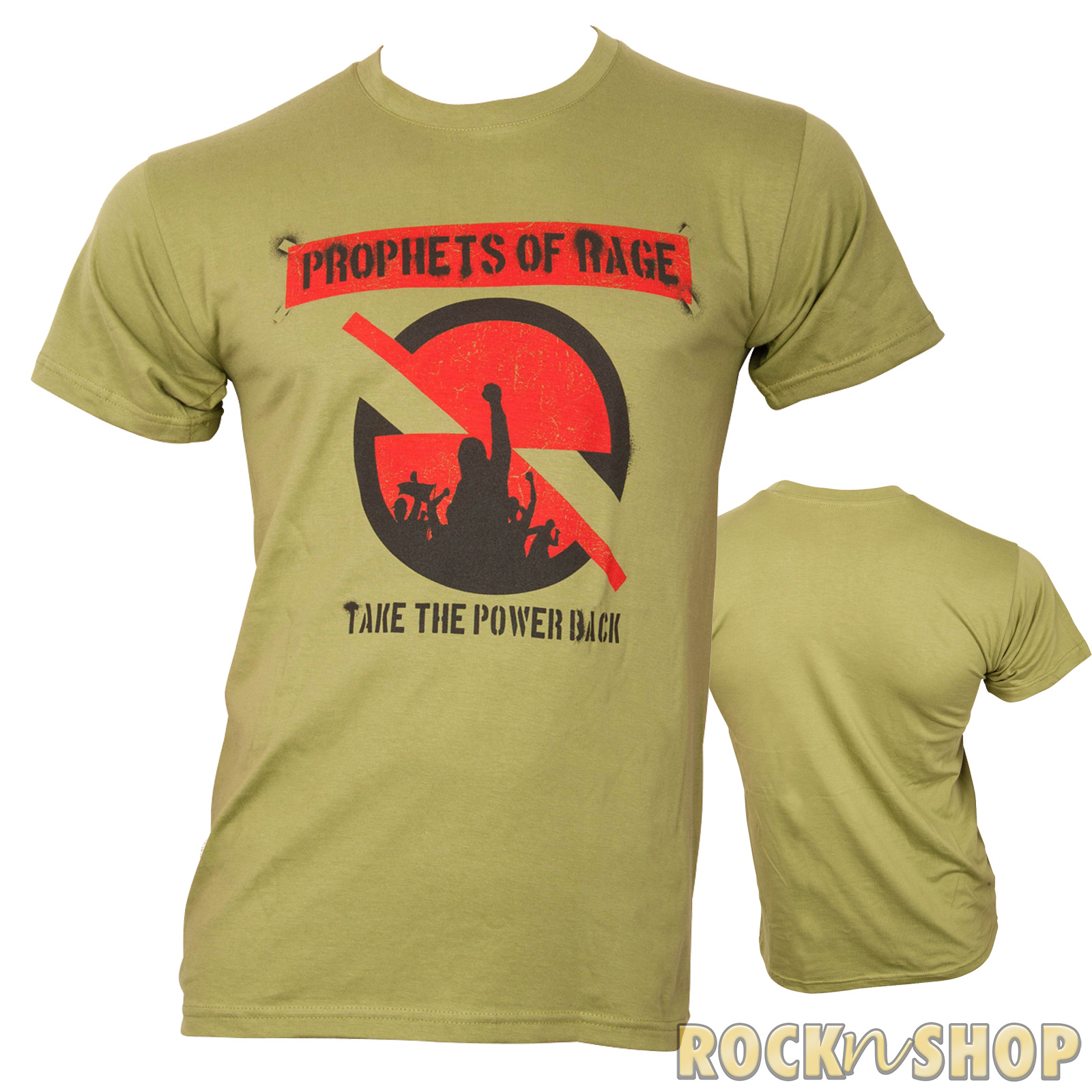 Prophets of Rage - T-Shirt Circle Stencil - grün