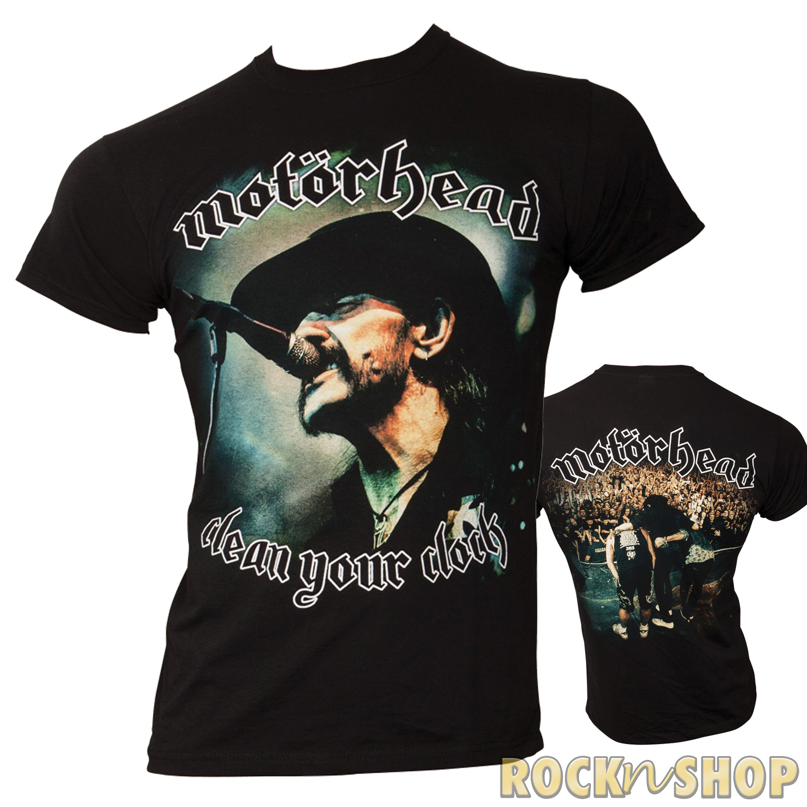 Motörhead - T-Shirt Clean Your Clock - Lemmy - schwarz