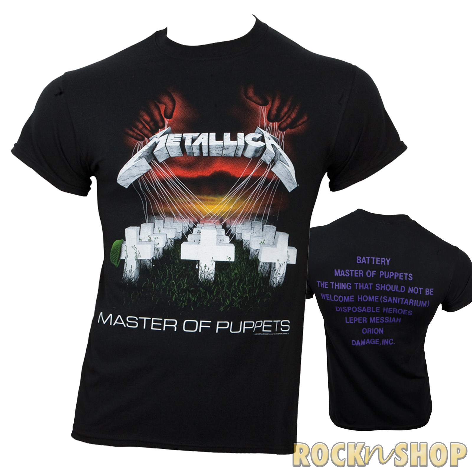 Metallica - T- Shirt Master Of Puppets - schwarz