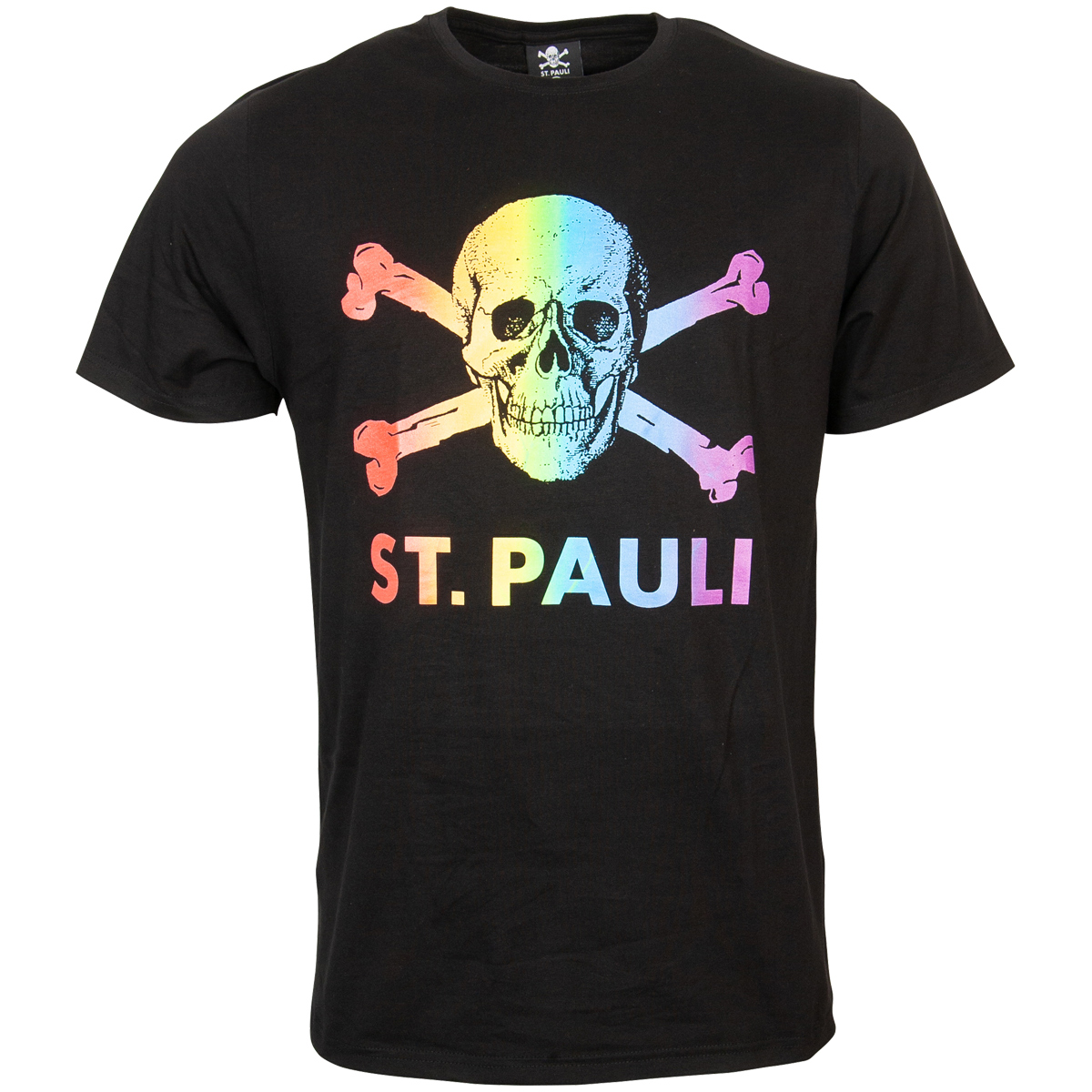 FC St. Pauli - T-Shirt Totenkopf - Regenbogen