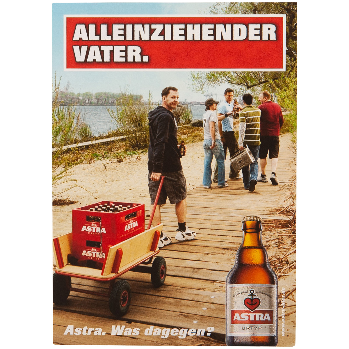 Astra - Poster "Alleinziehender Vater"