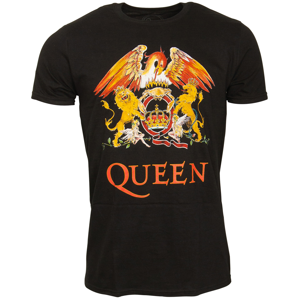 Queen - T-Shirt Classic Crest - schwarz