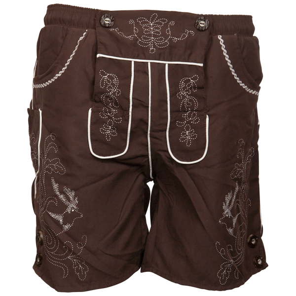 tuXedoo - Badehose Lederhosen-Shorts - braun