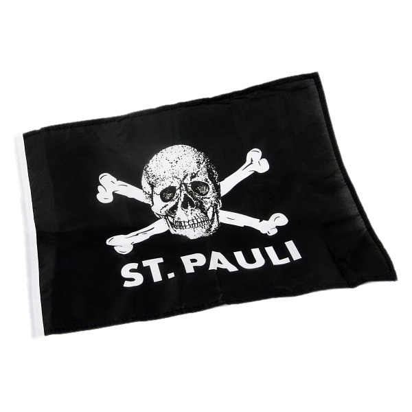 FC St. Pauli - Fahne Totenkopf 100x150 cm - schwarz