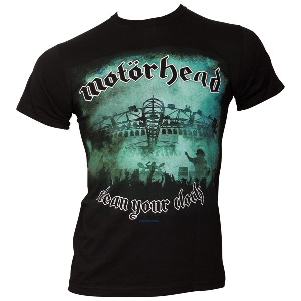 Motörhead - T-Shirt Clean Your Clock Green - schwarz