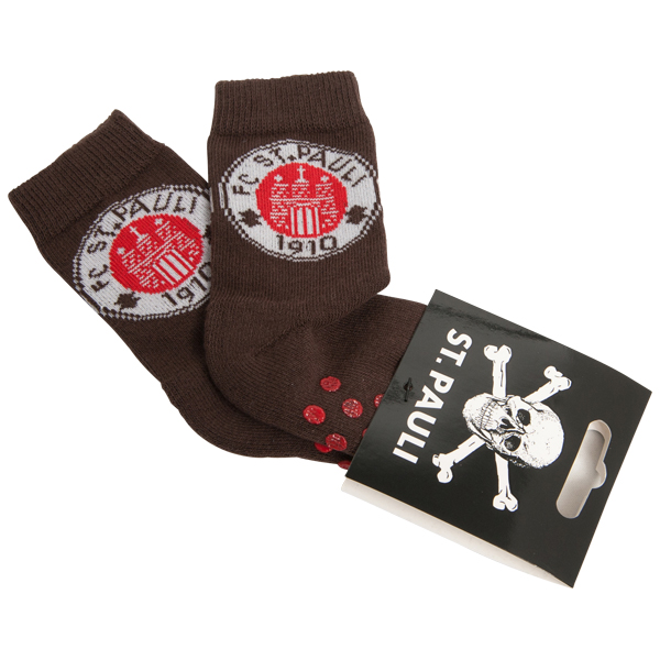 FC St. Pauli - Baby Socken Logo - braun