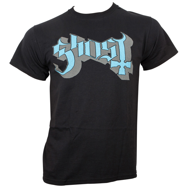 Ghost - T-Shirt Blue/Grey Keyline Logo - schwarz