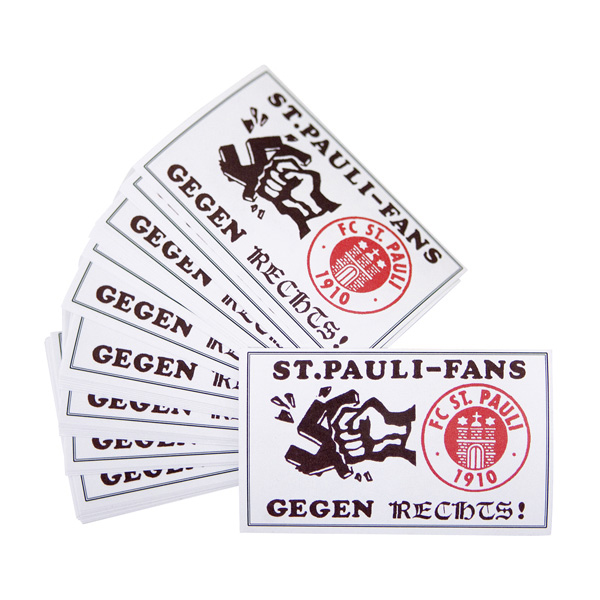 FC St. Pauli - Aufkleber Gegen Rechts - 50 Stück