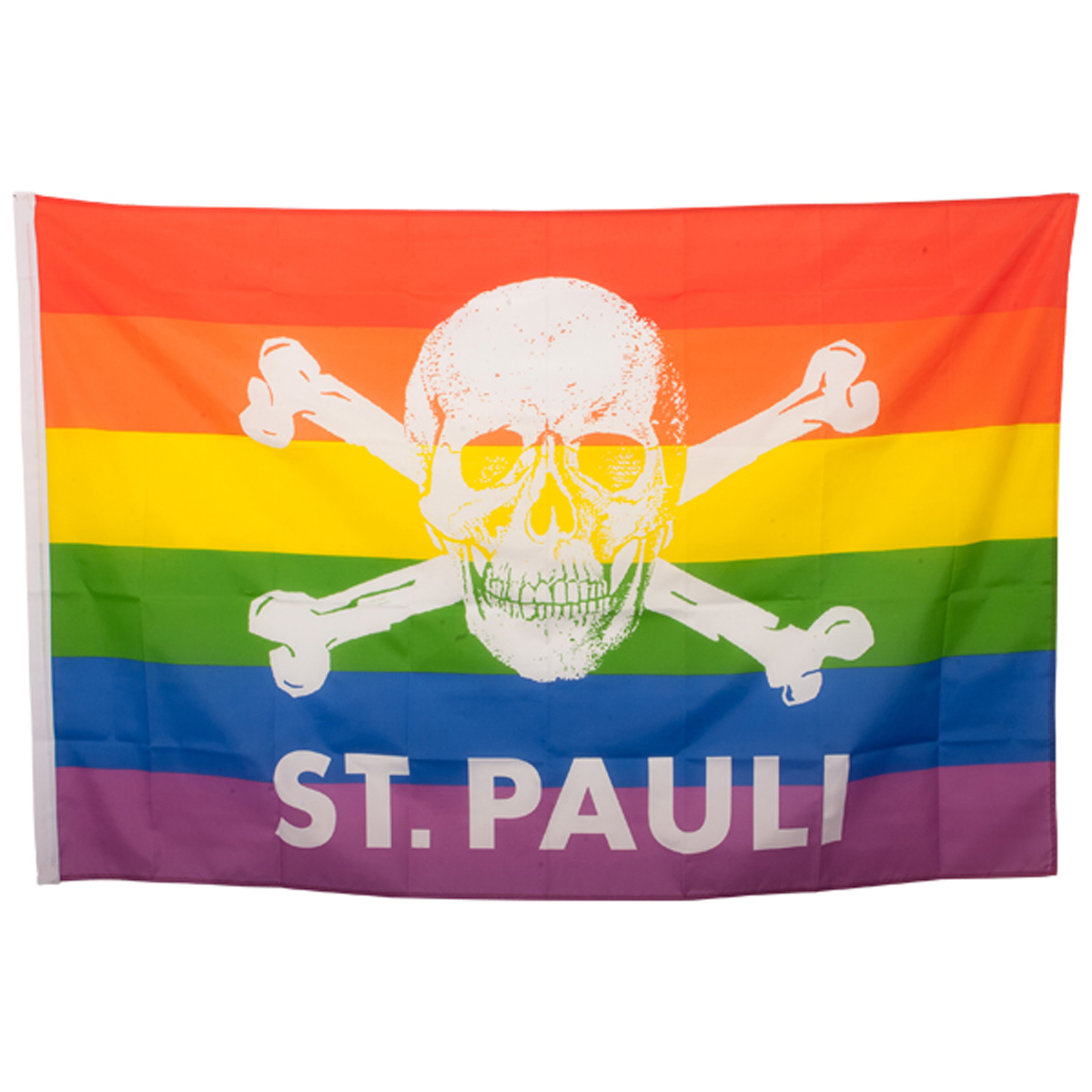 FC St. Pauli - Regenbogen Fahne Totenkopf - 100x150 cm