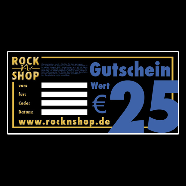 25 Euro Geschenk-Gutschein Rock N Shop