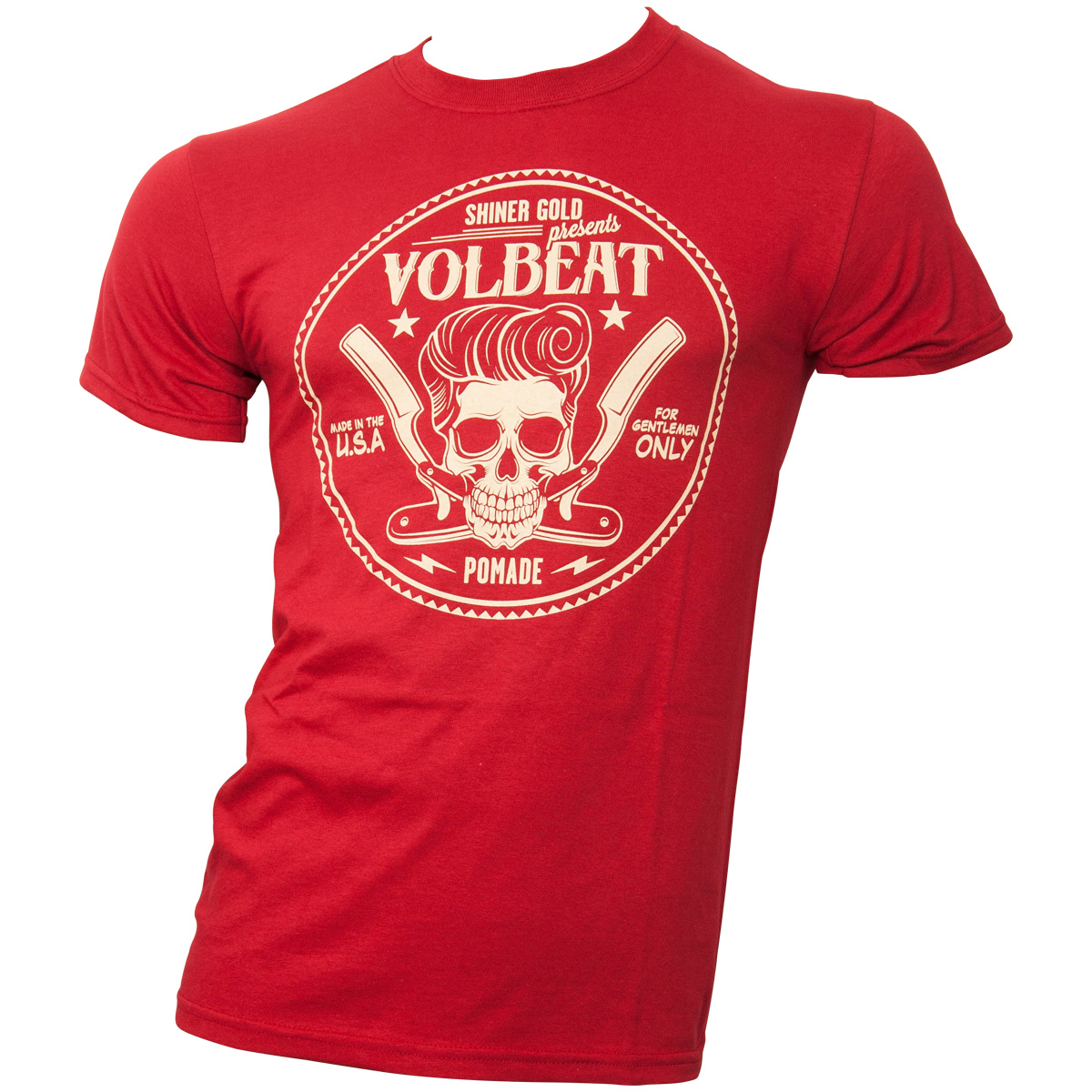 Volbeat - T-Shirt Circle Skull - dunkelrot