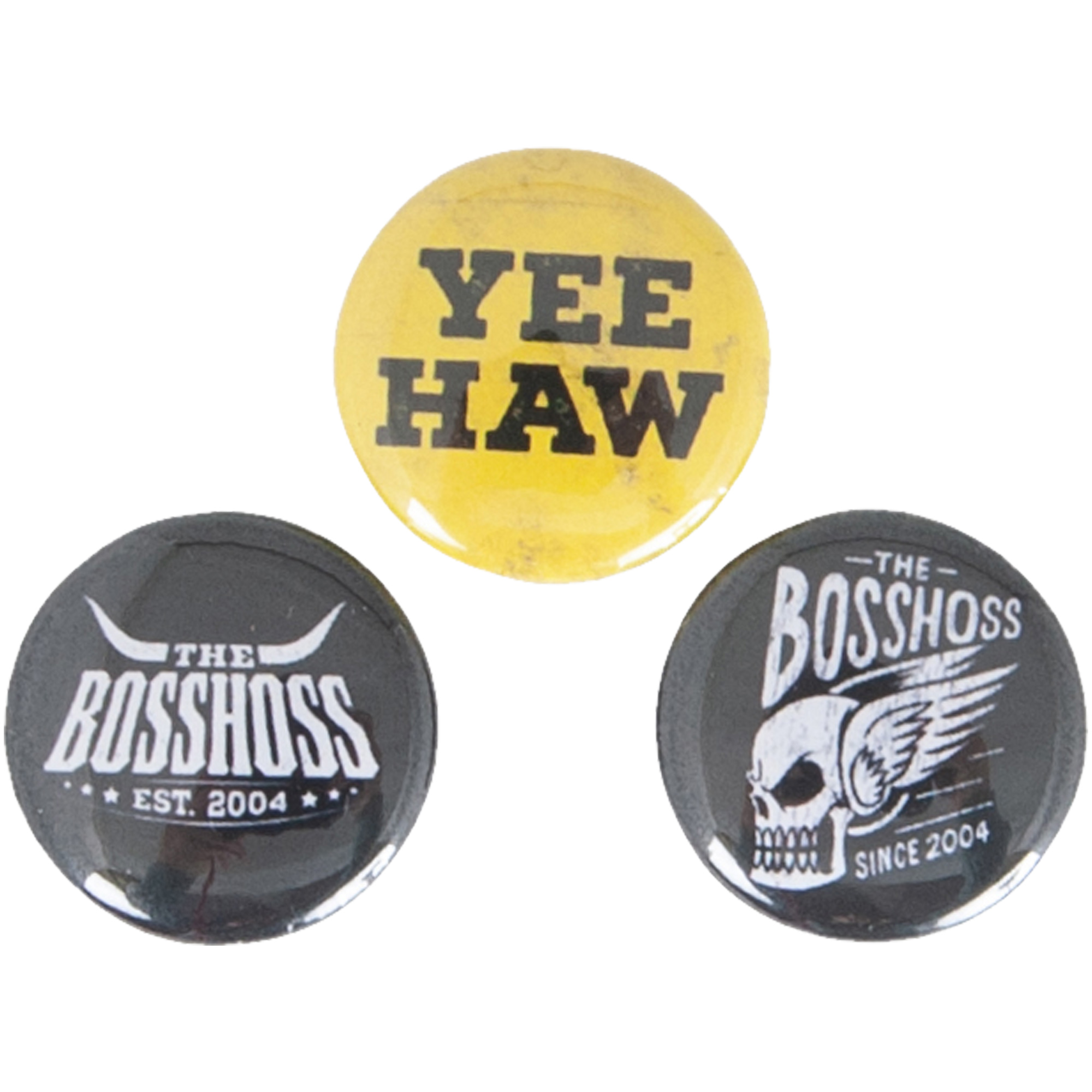 The BossHoss - 3er Buttonset - multicolor