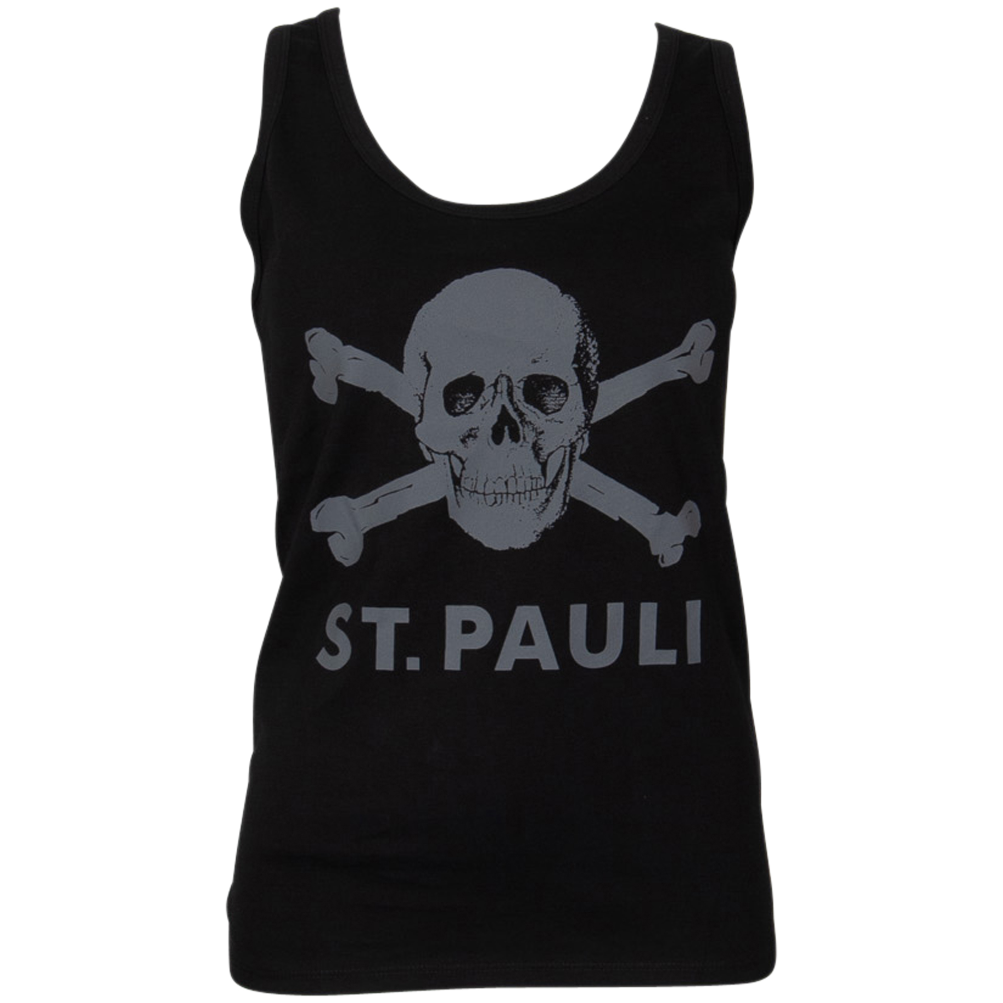 FC St. Pauli - Tanktop Totenkopf - schwarz