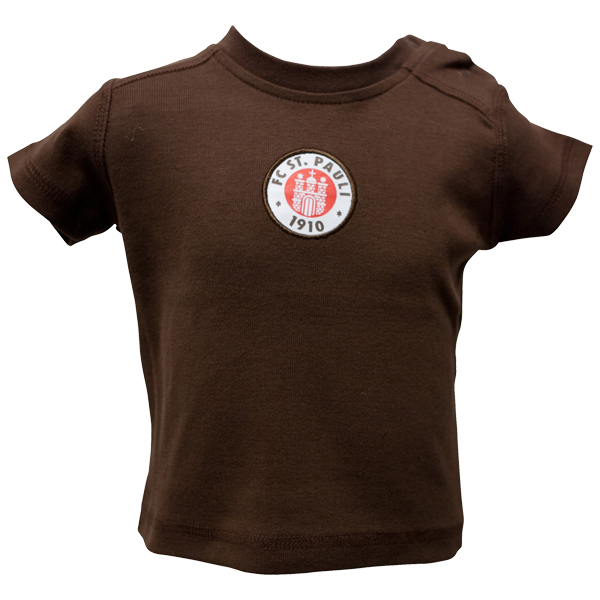 FC St. Pauli Baby T-Shirt Logo - braun