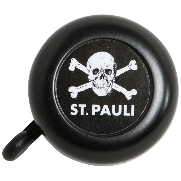 FC St. Pauli - Fahrradklingel Totenkopf - schwarz