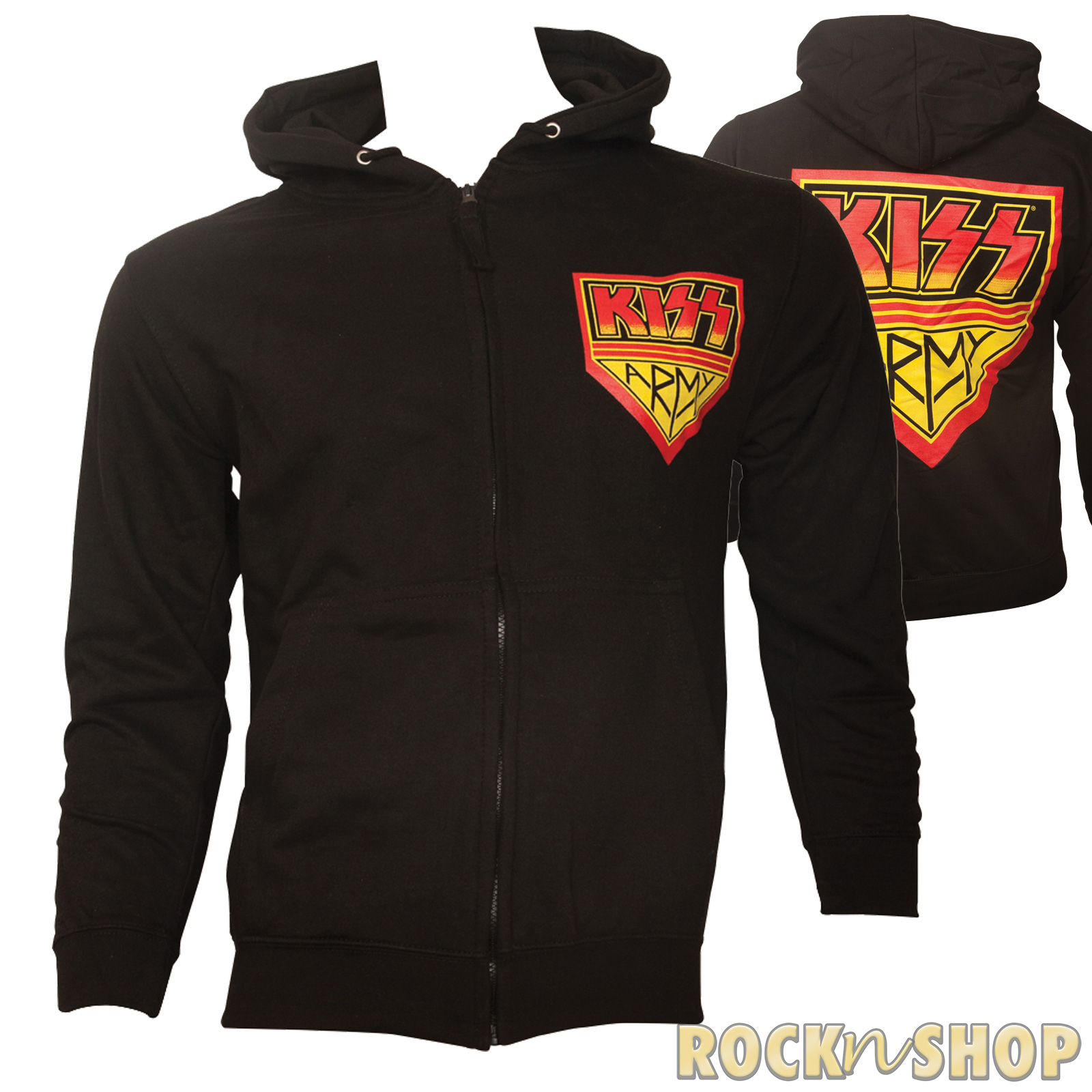 Kiss - Kapuzenjacke Army - schwarz