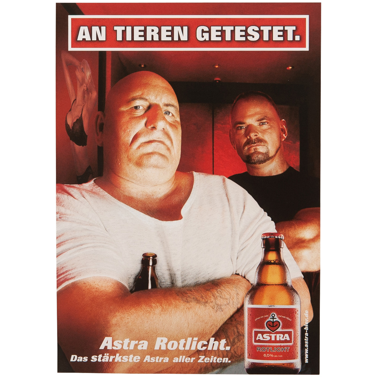 Astra - Poster "An Tieren getestet" 