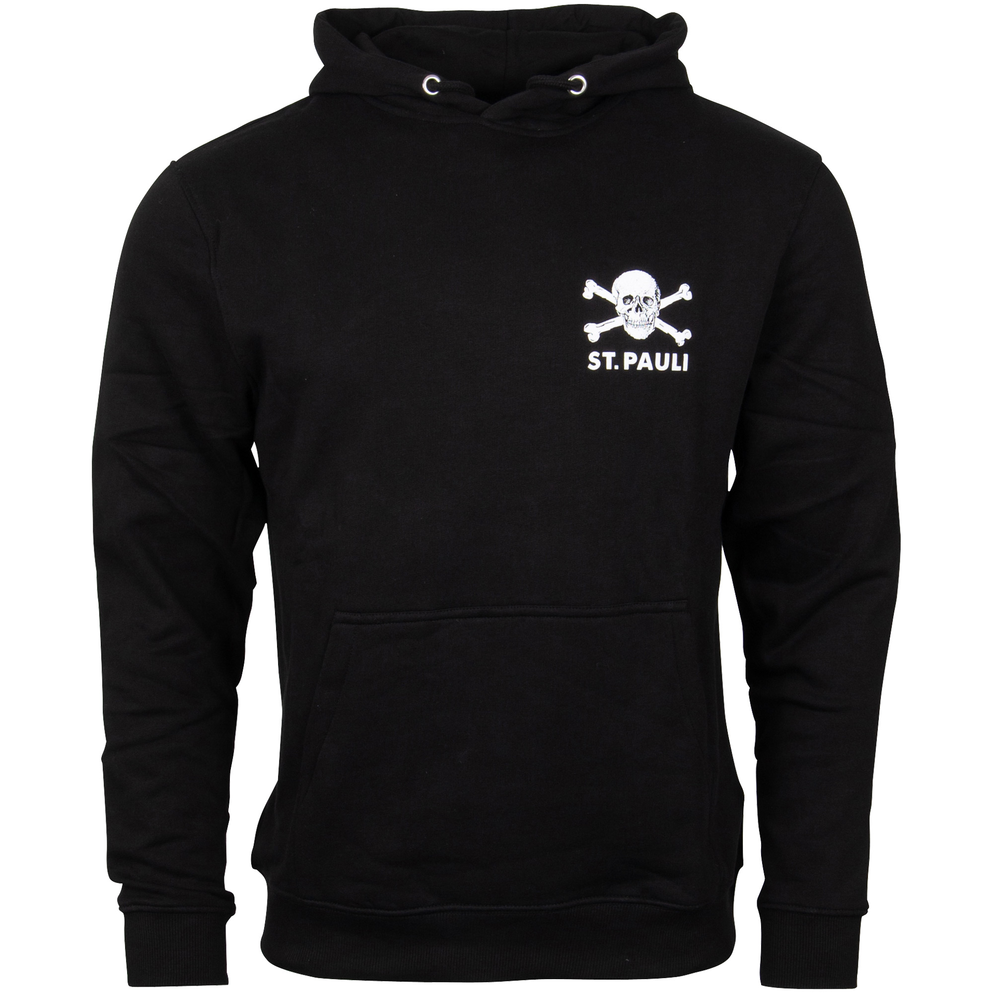 FC St. Pauli - Kapuzenpullover Totenkopf klein - schwarz