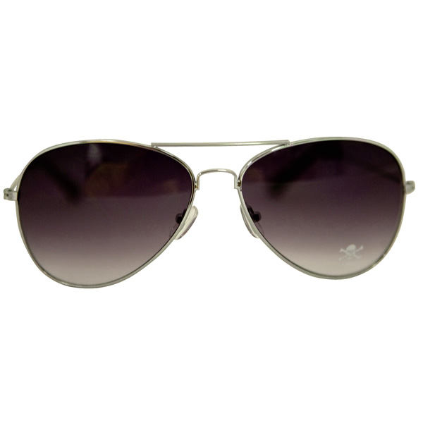 FC St. Pauli - Sonnenbrille Totenkopf Retro - silber