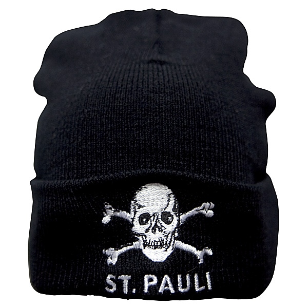 FC St. Pauli - Mütze Totenkopf - schwarz