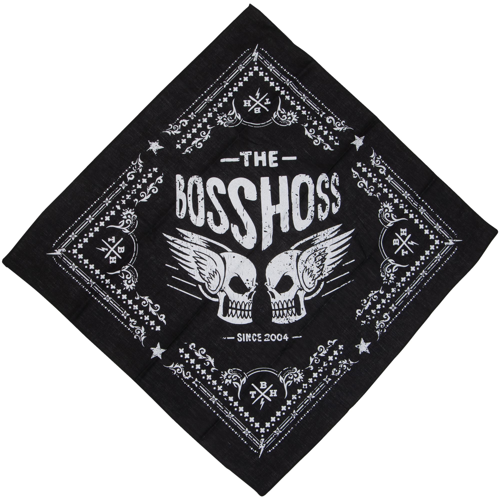 The BossHoss - Bandana Flying Skull - schwarz