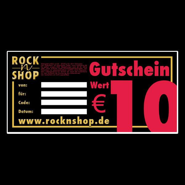 10 Euro Geschenk-Gutschein Rock N Shop