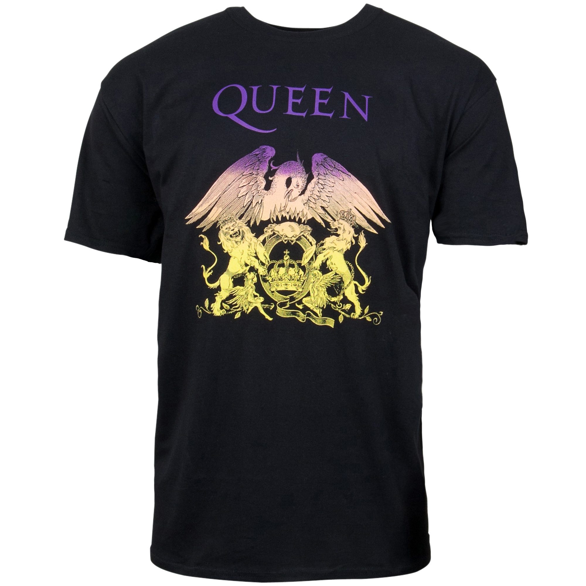 Queen - T-Shirt Gradient Crest - schwarz