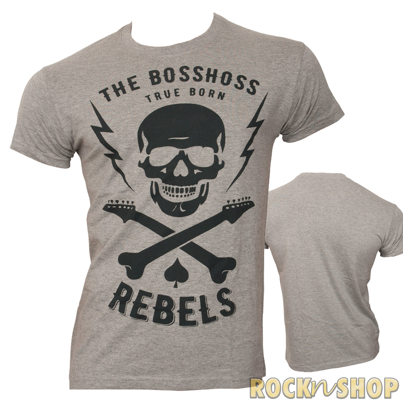 The Bosshoss - T-Shirt Silver Scull - grau