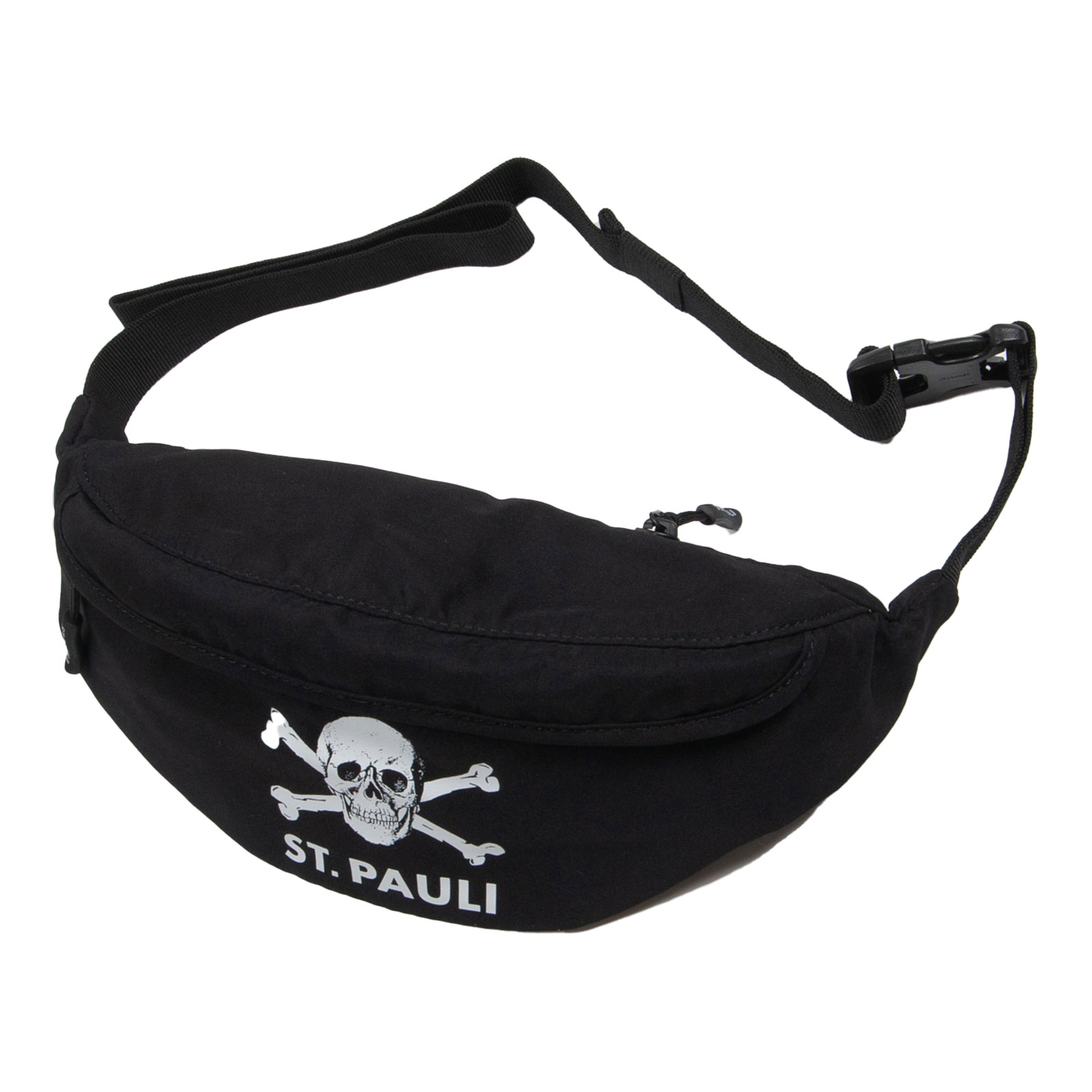 FC St. Pauli - Bauchtasche Totenkopf - schwarz