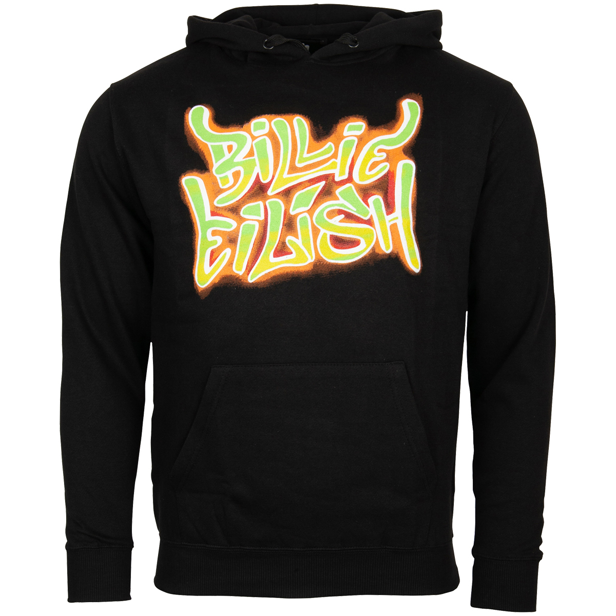 Billie Eilish - Kapuzenpullover Airbrush Flames - schwarz