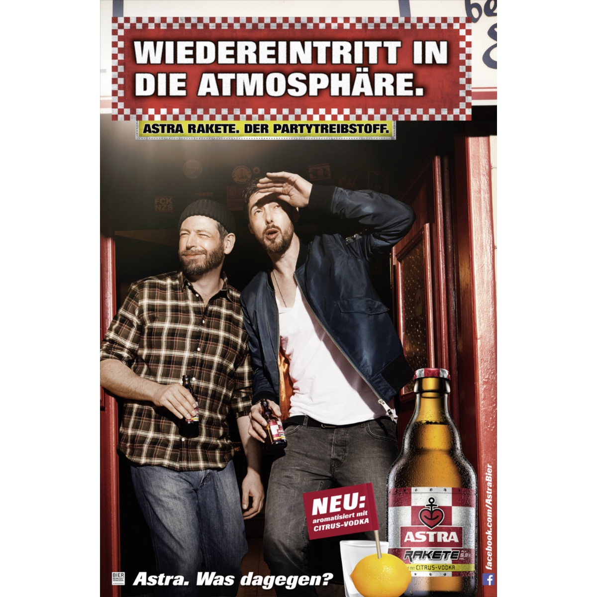 Astra - Poster "Wiedereintritt in die Atmosphäre"