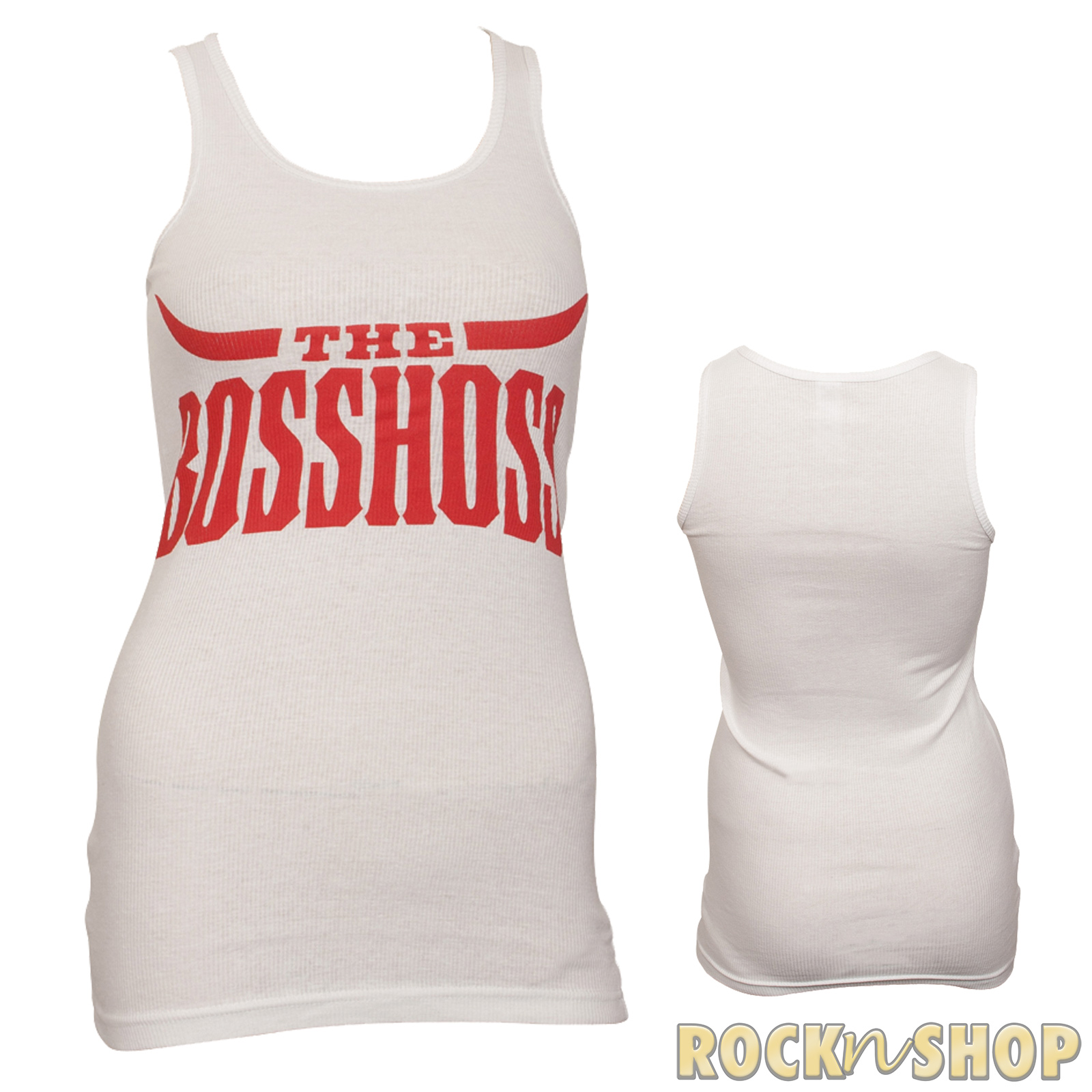 The Bosshoss - Frauen Tank Top Longhorn - weiß