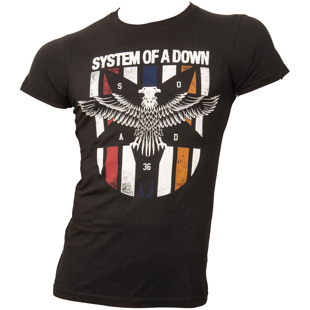 System Of A Down - T-Shirt Eagle Colours - schwarz