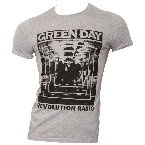 Green Day - T-Shirt Power Shot - grau