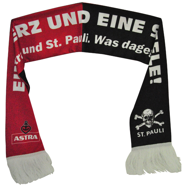 FC St. Pauli - Schal Astra - schwarz/rot