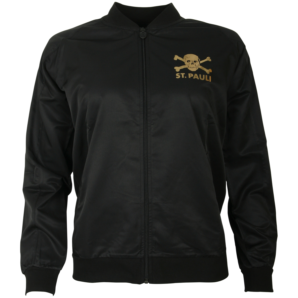 FC St. Pauli - Damen Bomberjacke Schwarz-Gold