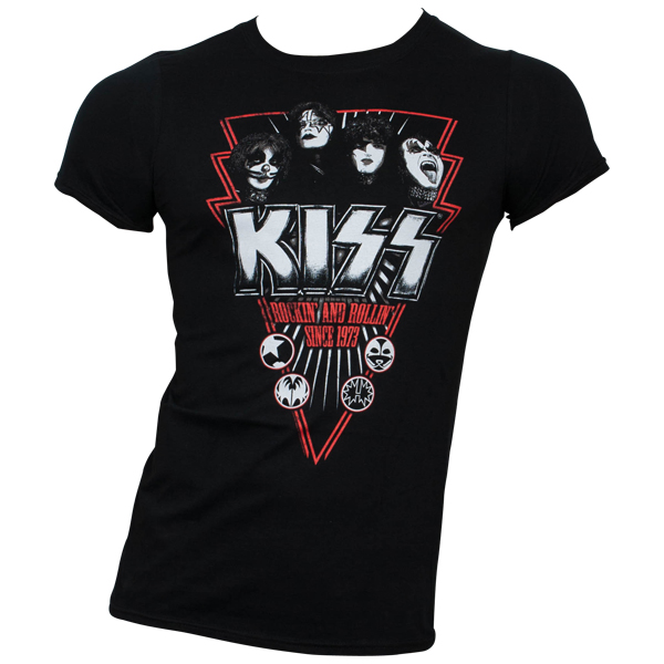 Kiss - T-Shirt Rockin & Rollin - schwarz