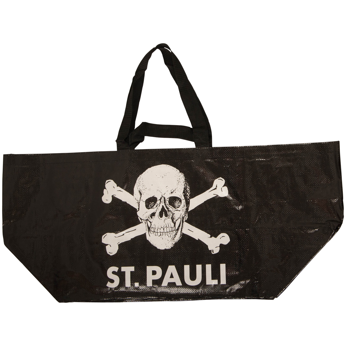 FC St. Pauli - Große Einkaufstasche Totenkopf - schwarz