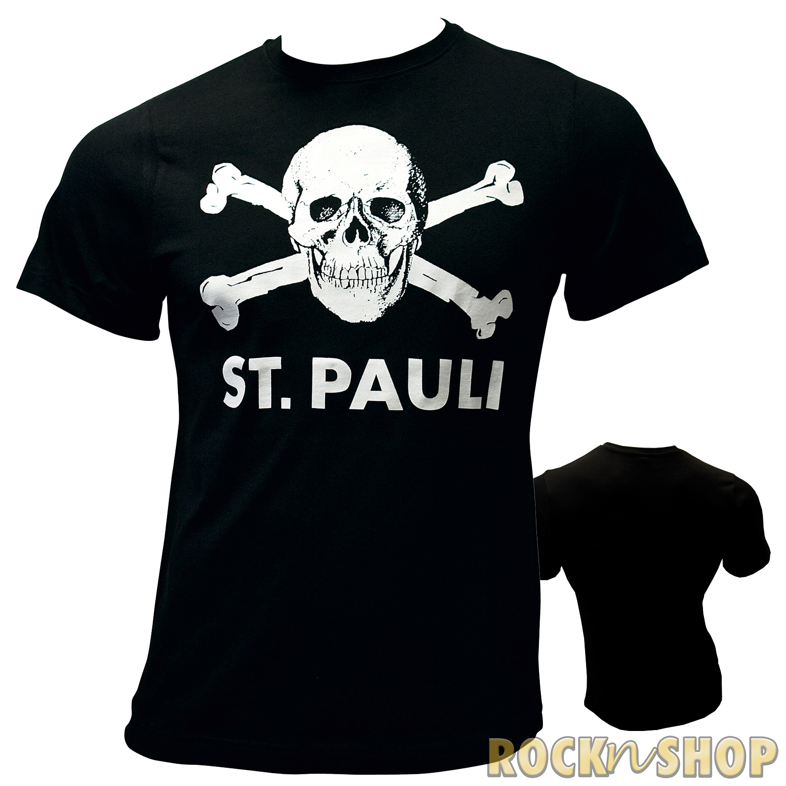 FC St. Pauli - T-Shirt Totenkopf - schwarz