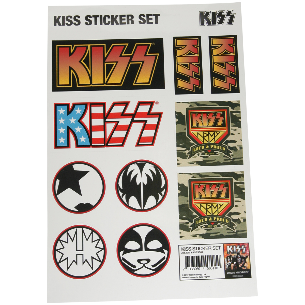 Kiss - Sticker Set - bunt