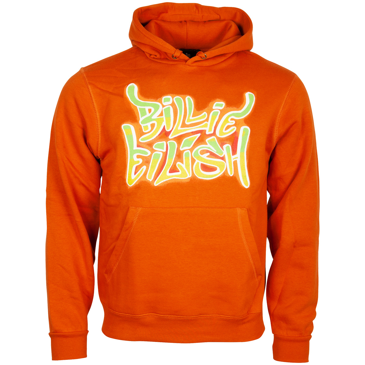 Billie Eilish - Kapuzenpullover Airbrush Flames - orange 