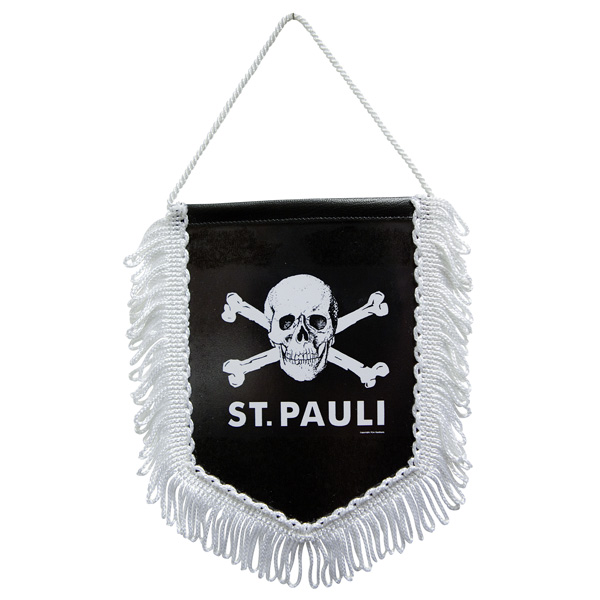 FC St. Pauli - Wimpel Totenkopf - schwarz