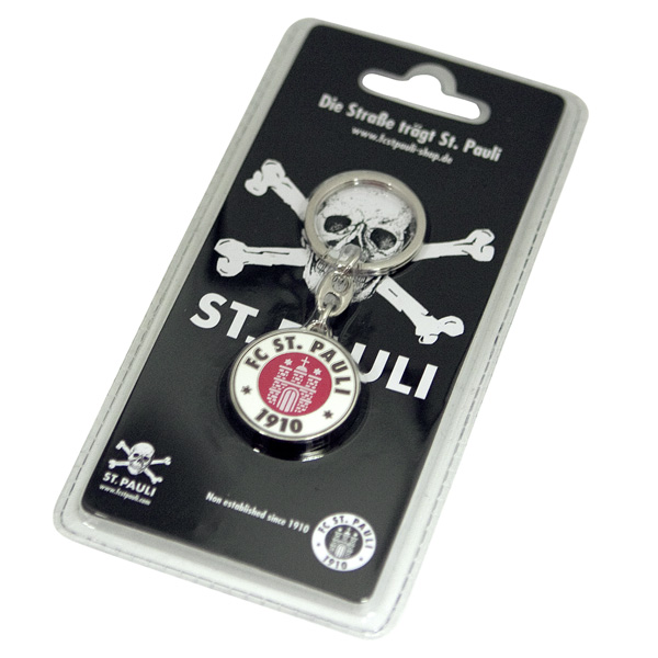 FC St. Pauli - Schlüsselanhänger Logo - silber