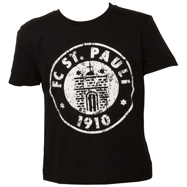 FC St. Pauli - Kinder T-Shirt Logo Schwarz-Weiß