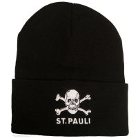 FC St. Pauli - Kindermütze Totenkopf - schwarz