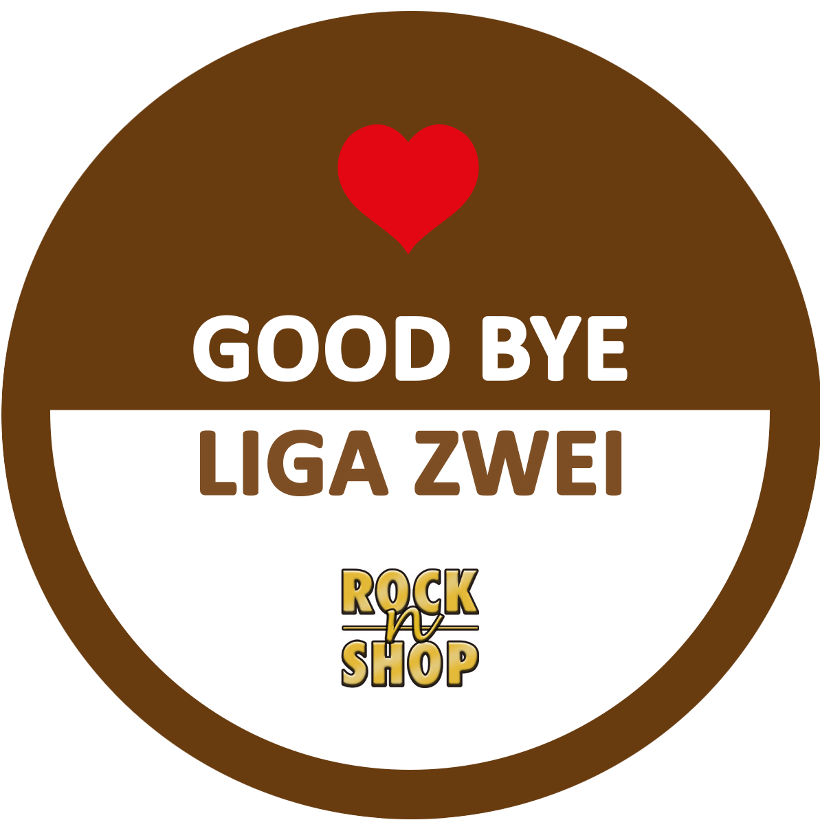 Sticker "Good Bye Liga Zwei" - 6er Set